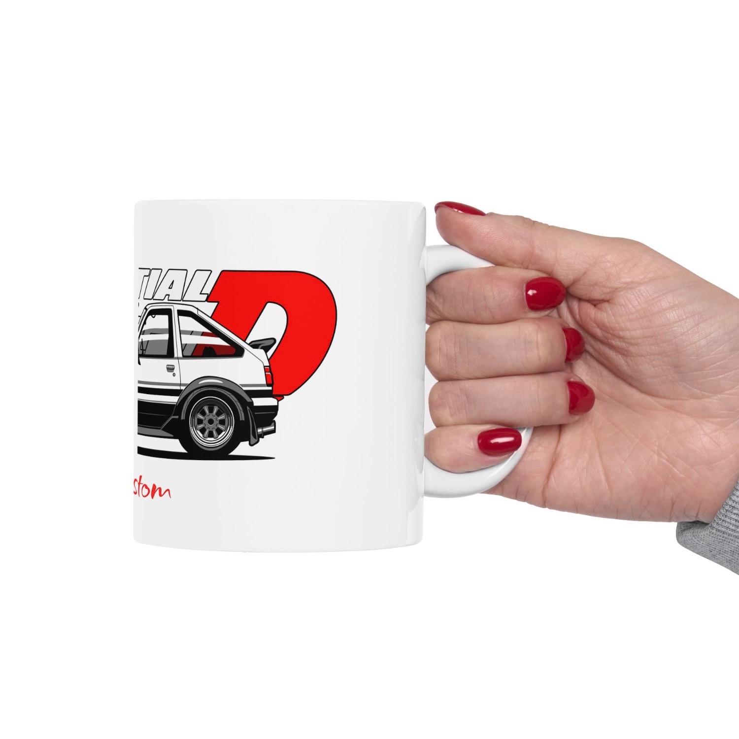 AE86 Hachi-Roku Mug: Personalized Vintage JDM Trueno Sports Car Cup Gift