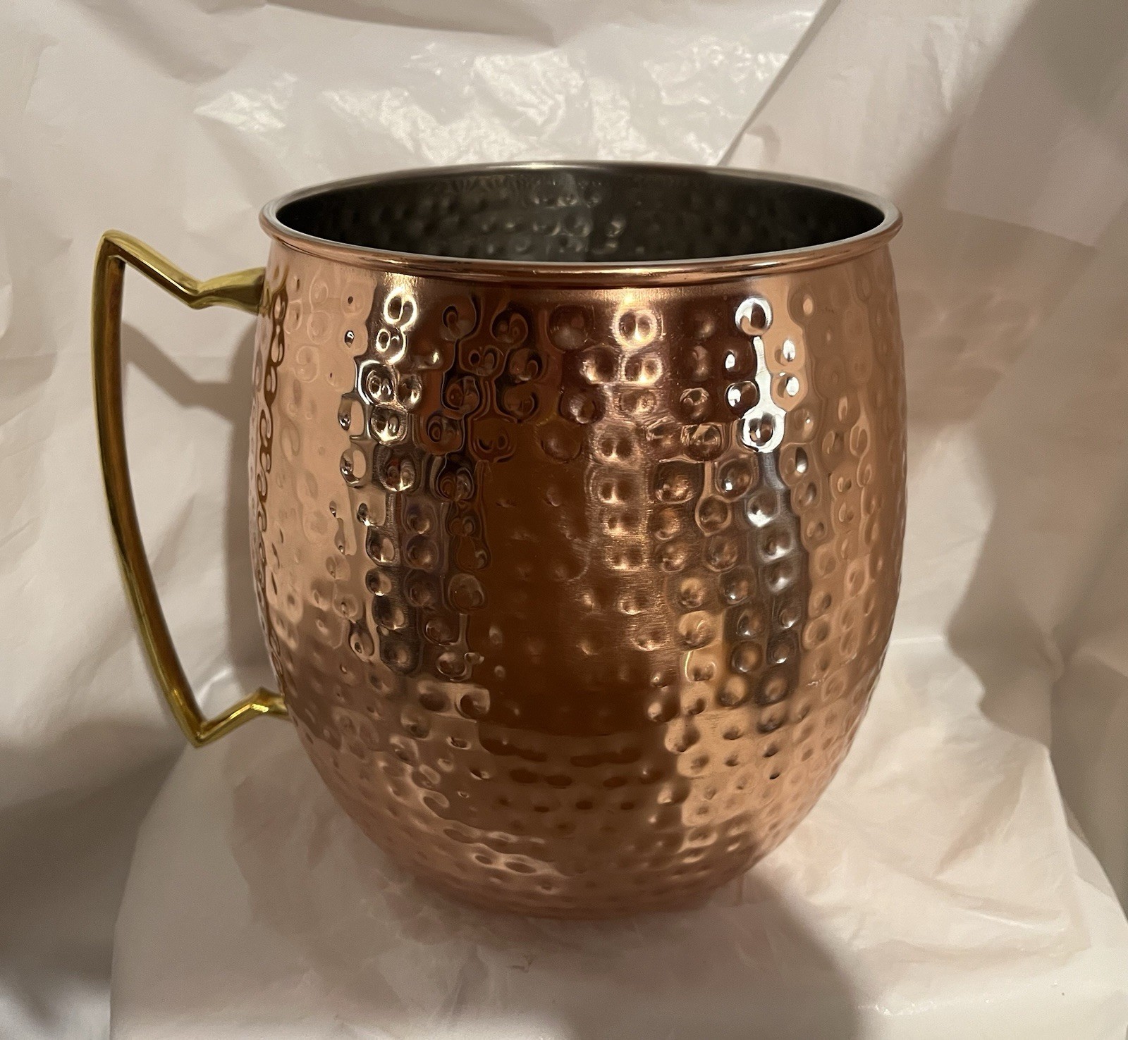 Jumbo American Metal craft Moscow Mule Hammered Copper 192 Oz Mug Planter India