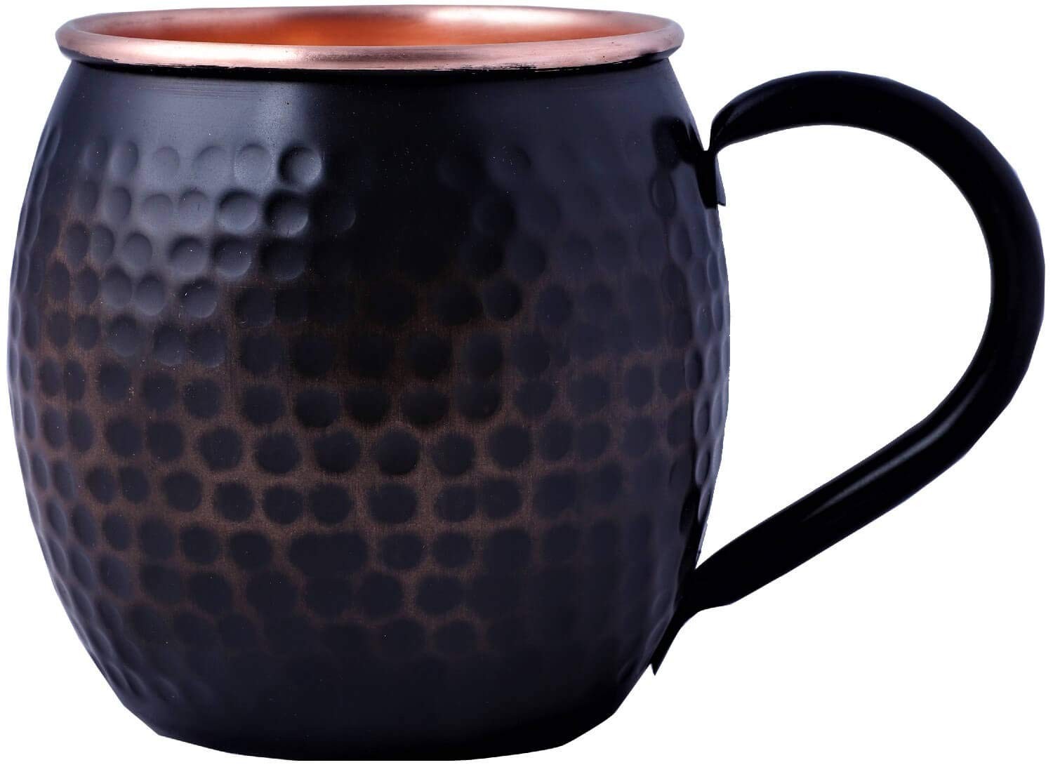 STAGLIFE 16 Oz Black Moscow Mule Mugs Pure Copper 2 Count (Pack of 1),