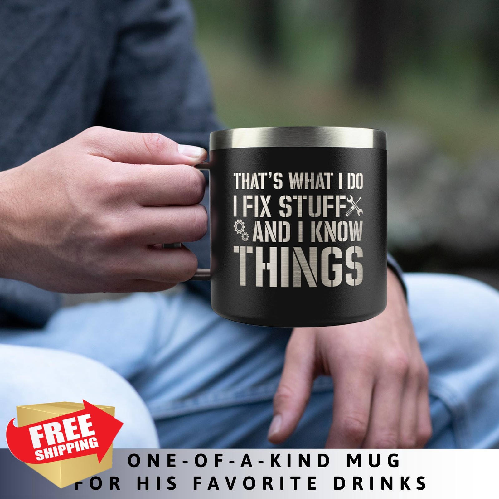 KATLADIZ 14 Oz Coffee Mug Men