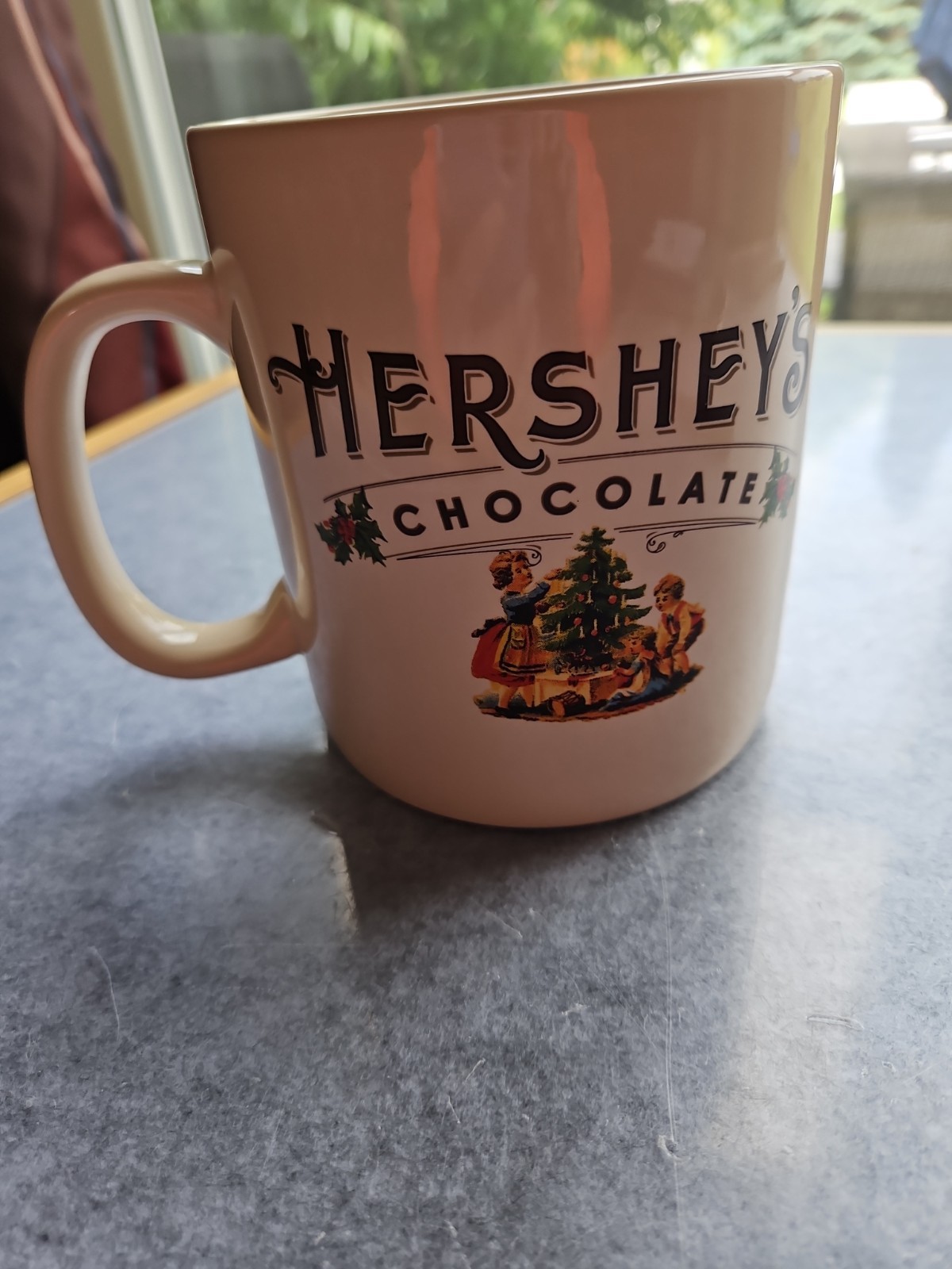 Hershey’s Chocolate Jumbo Christmas Mug Vintage look 26 fl Oz by Galerie