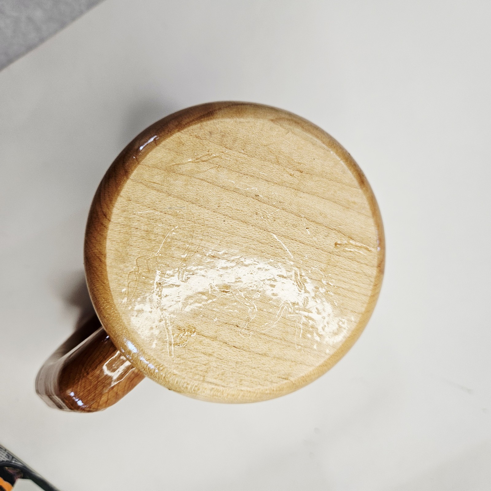 Handcrafted Stegmented Wood Turning Mug Cup Stein Renaissance Festival Viking