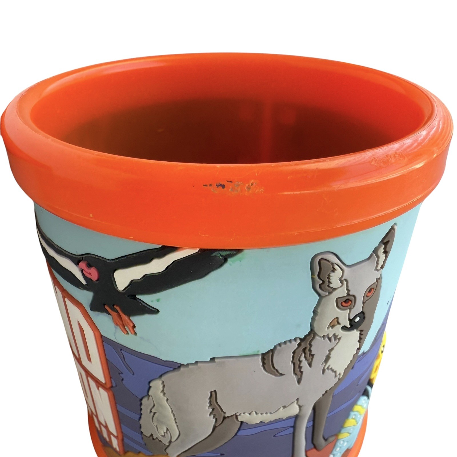 Grand Canyon National Park Animals Orange Kids Plastic Rubber Mug Set Of 2