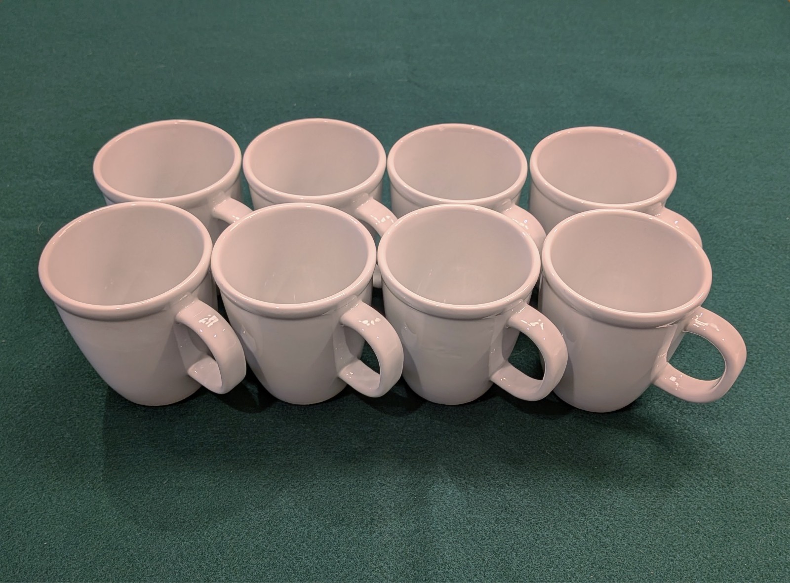 Set of 8 Bodum Corona 10oz Ceramic Mugs