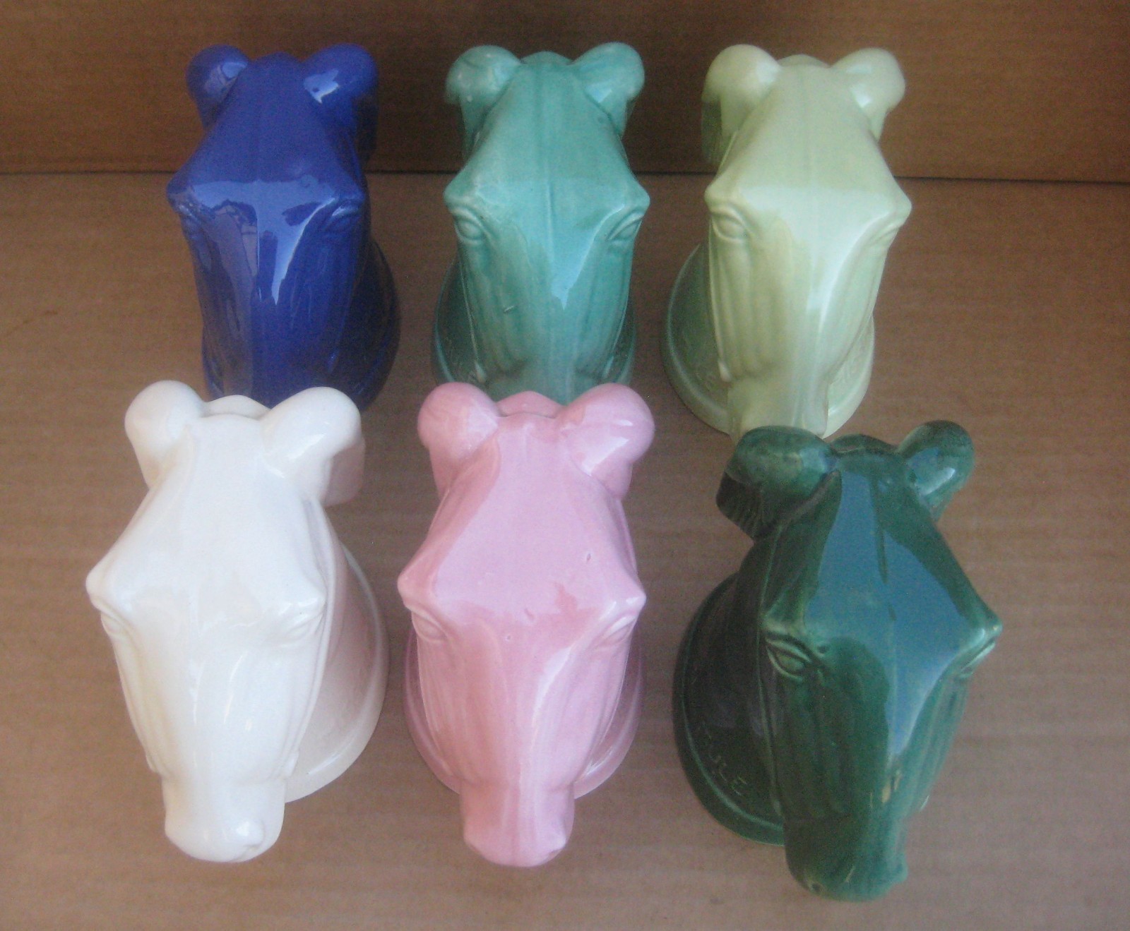 Set of 6 in Original Box McCoy Missouri Mule Mugs 1950s