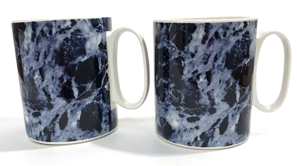 Villeroy Boch Blue Marble Mugs Set of 2 Porcelain Luxembourg