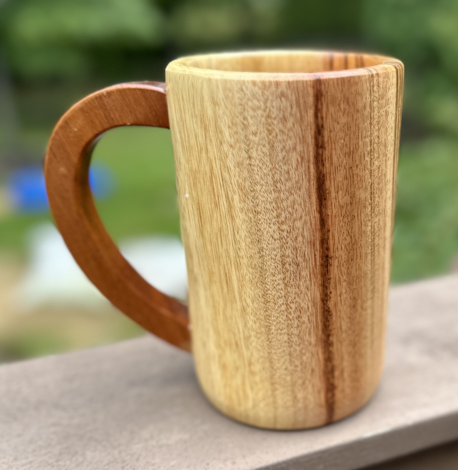 Wooden Mug Tiger Wood Eco Friendly Natural Product