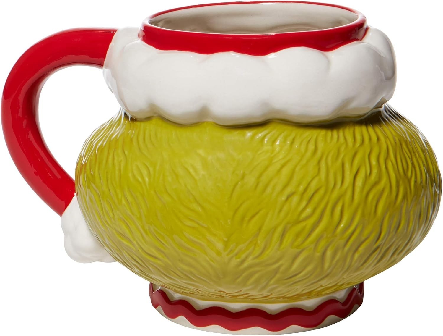 Multicolor Sculpted Grinch Mug – 32 Oz Christmas Gift Box for Nostalgic Adults