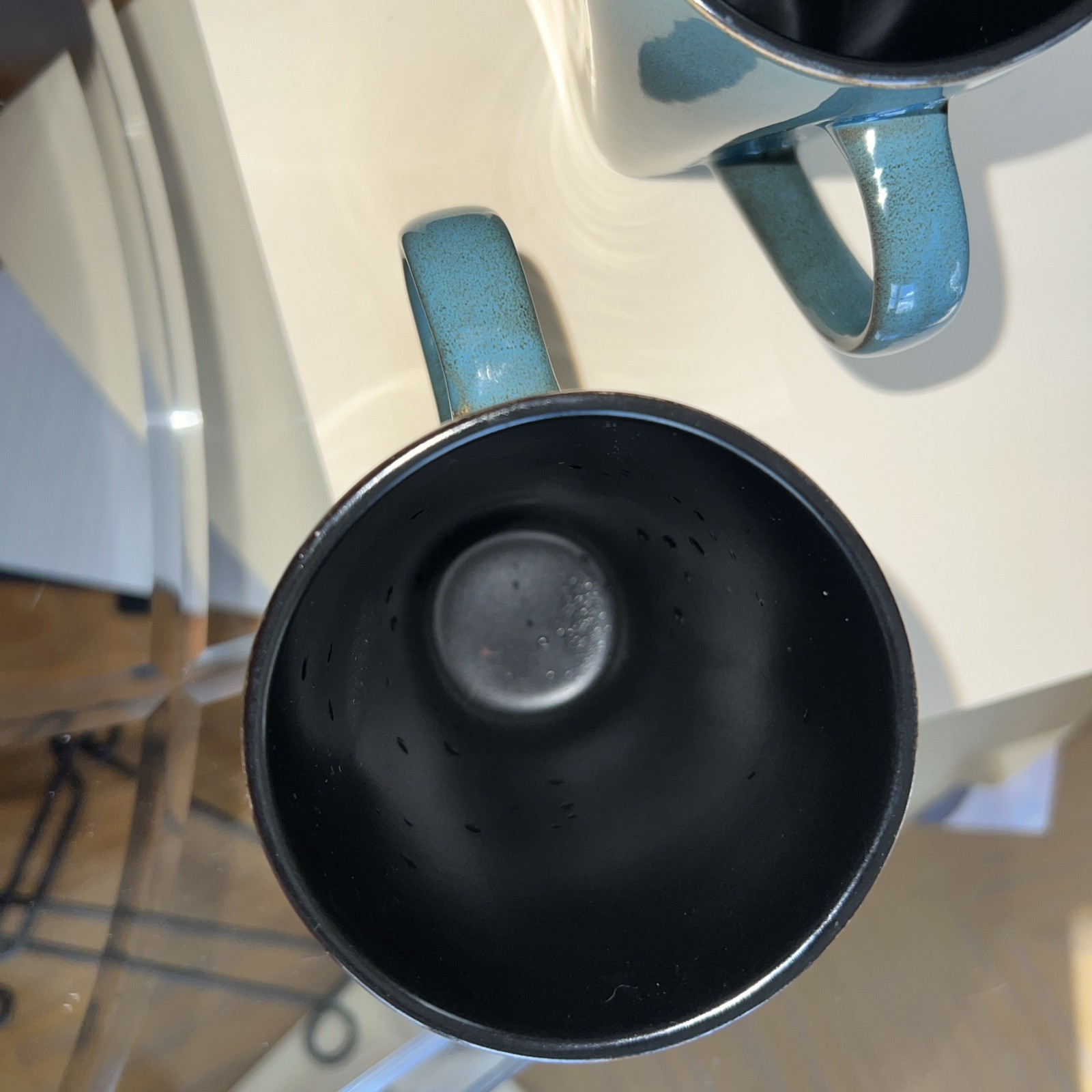 Set of 3 Gibson Elite Stoneware Coffee Mug Teal Color 12oz