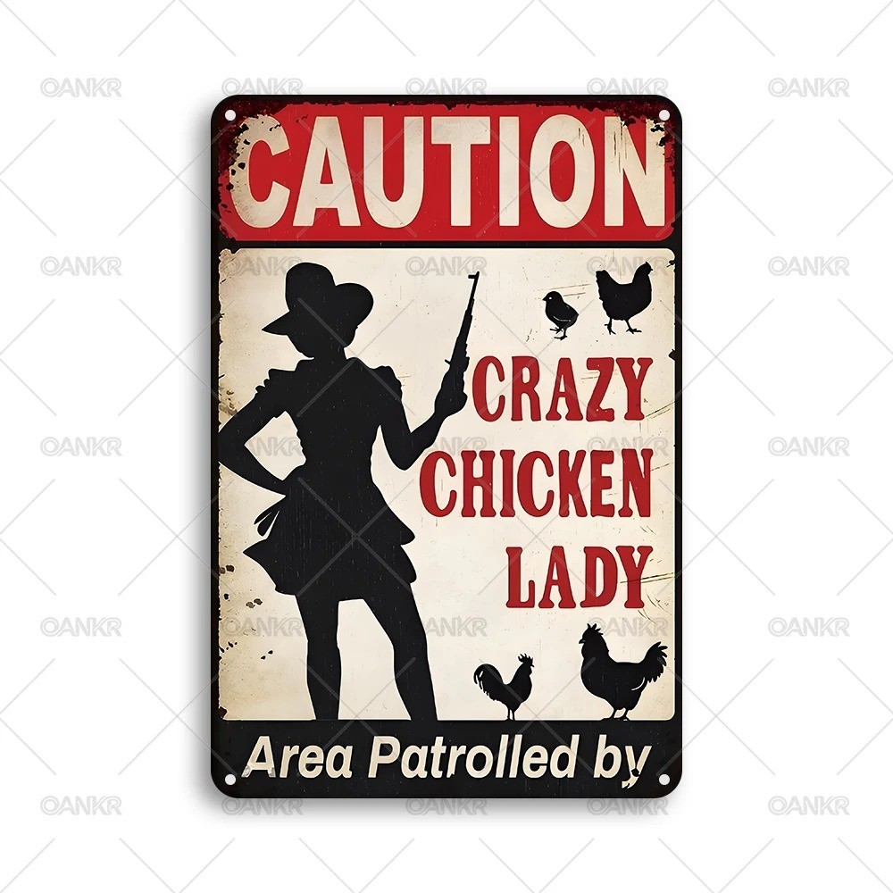 Funny Chicken Gift Tin “I’m Going to Let God Fix It” Christian Gift Chicken