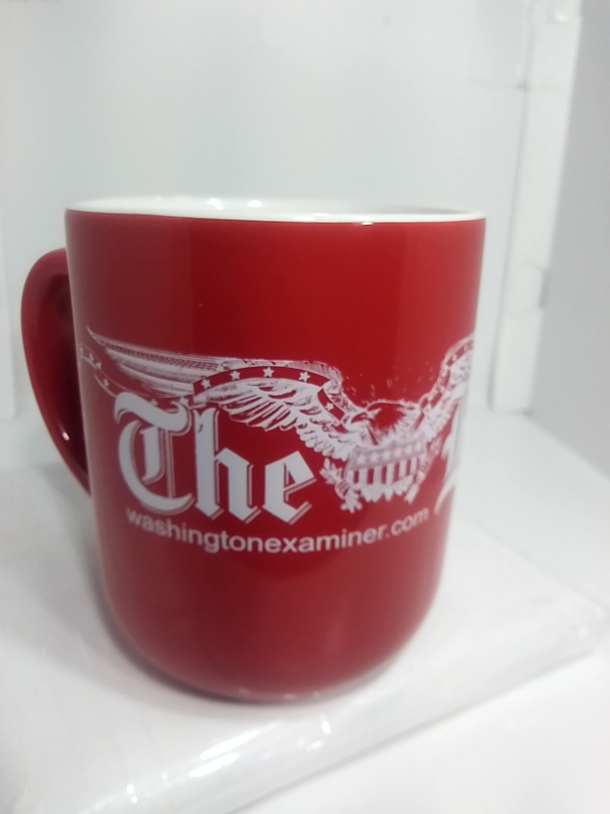 THE WASHINGTON EXAMINER NEWSPAPER COFFEE MUG. THE EXAMINER Art Deco Mug. B264