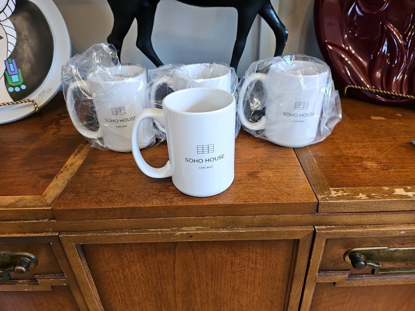 Set of 4 Soho By Linea House of Fraser Soho White Bone China Mugs