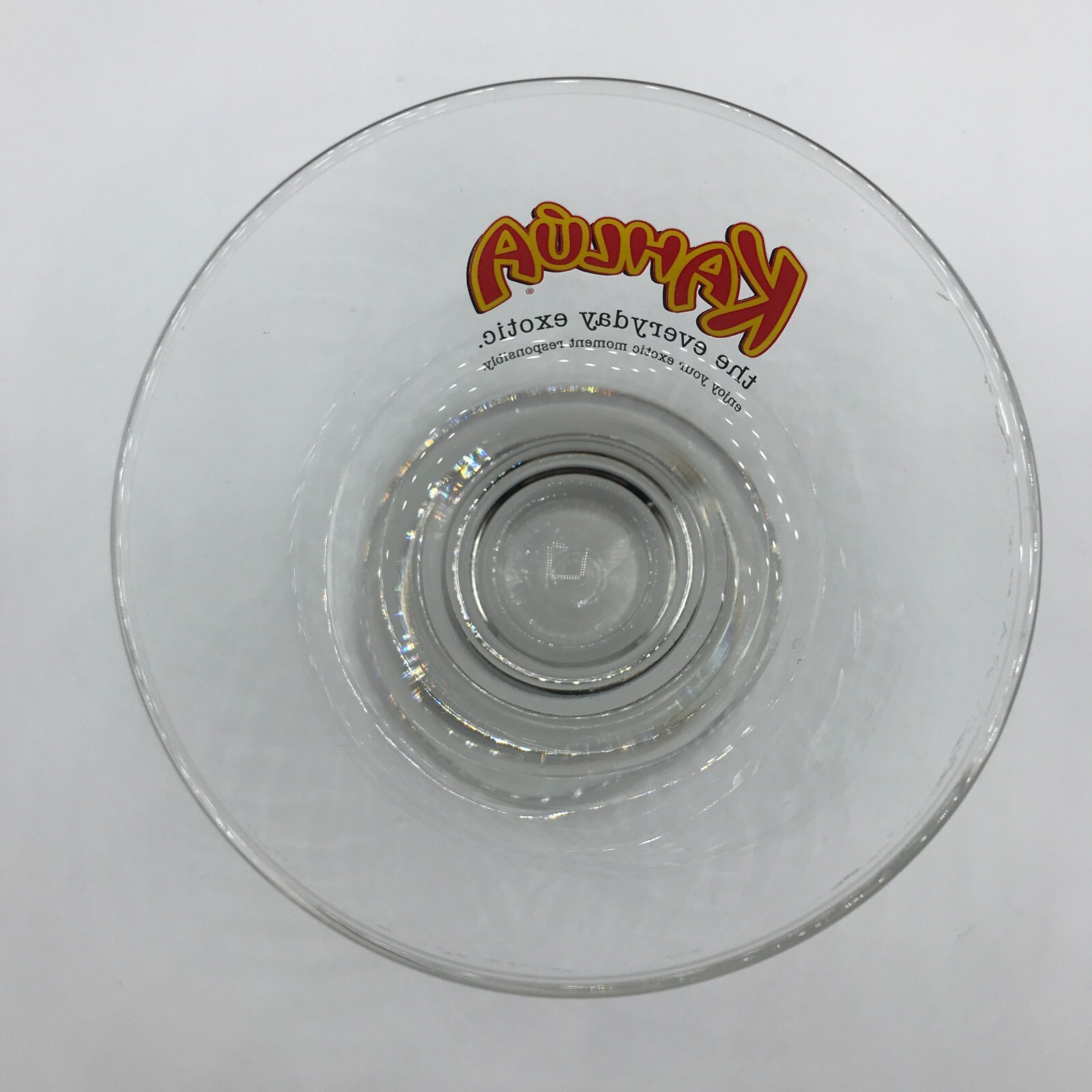 Kahlua Heavy Bottom 8 fl oz Cocktail Drinking Glass Lot of 2