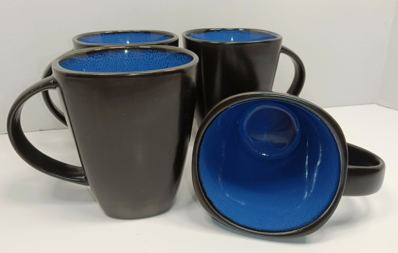 Gibson Designs Soho Lounge Blue Mug Lot Of 4