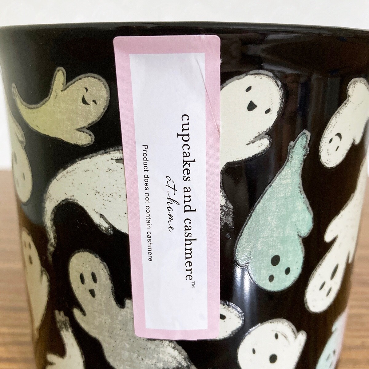 Halloween Ghost Coffee Mug Glow In The Dark Large 19 oz Black