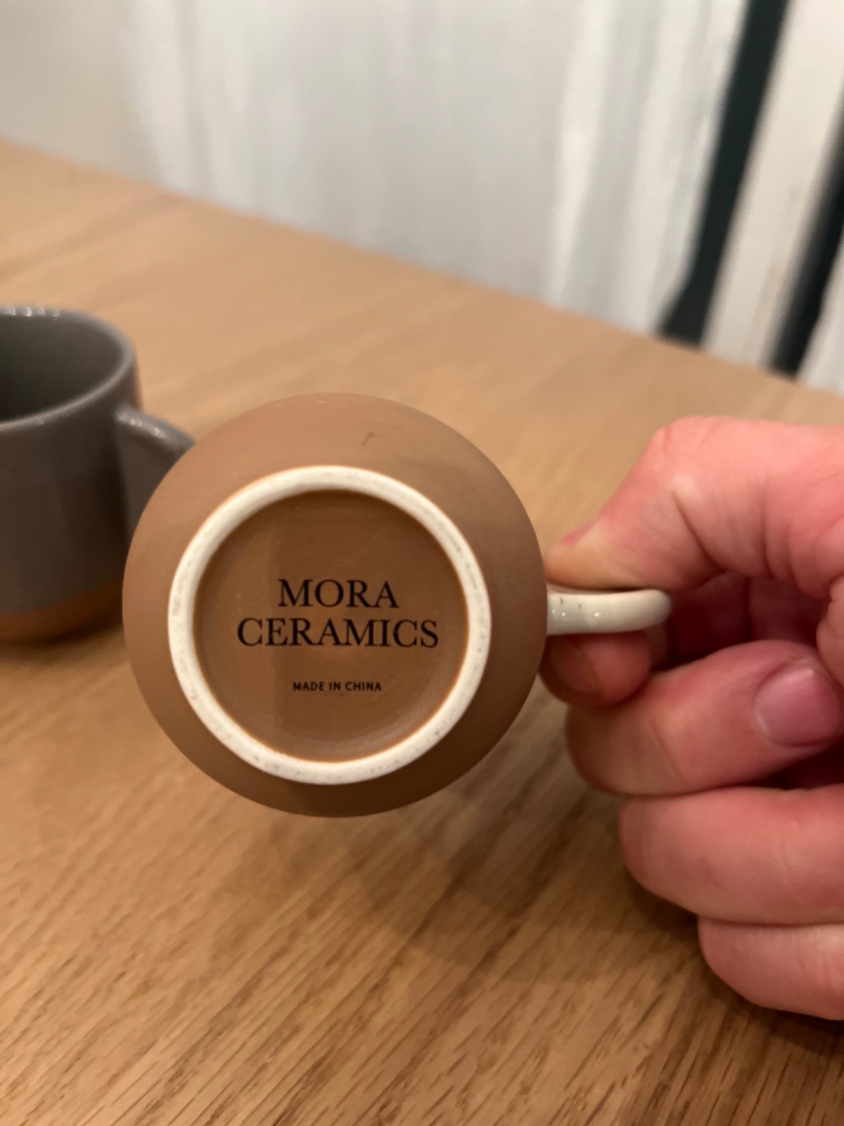 Morandi Color Ceramic Mini Espresso Cups Set of 3 5 Oz Expresso Mugs with Handle