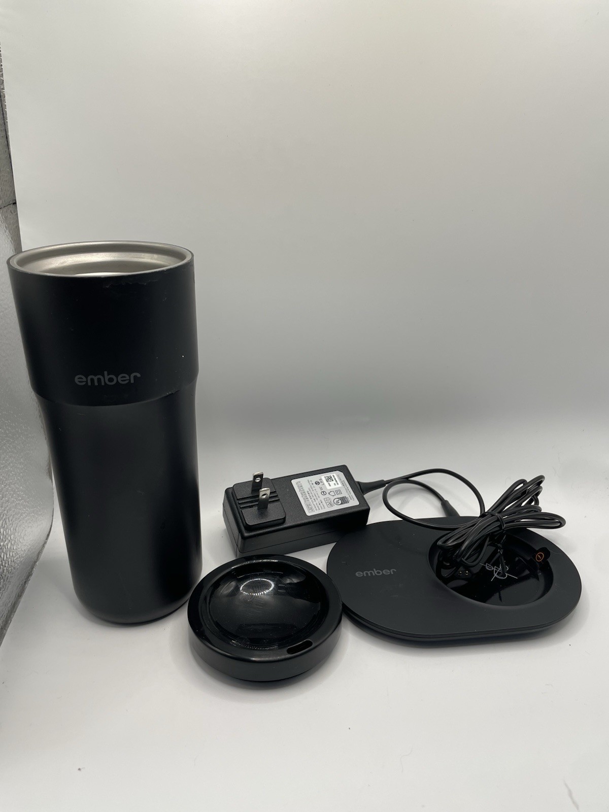 Ember Travel Mug 2+, 12 oz, Temperature Control Smart Travel Mug Used Black READ