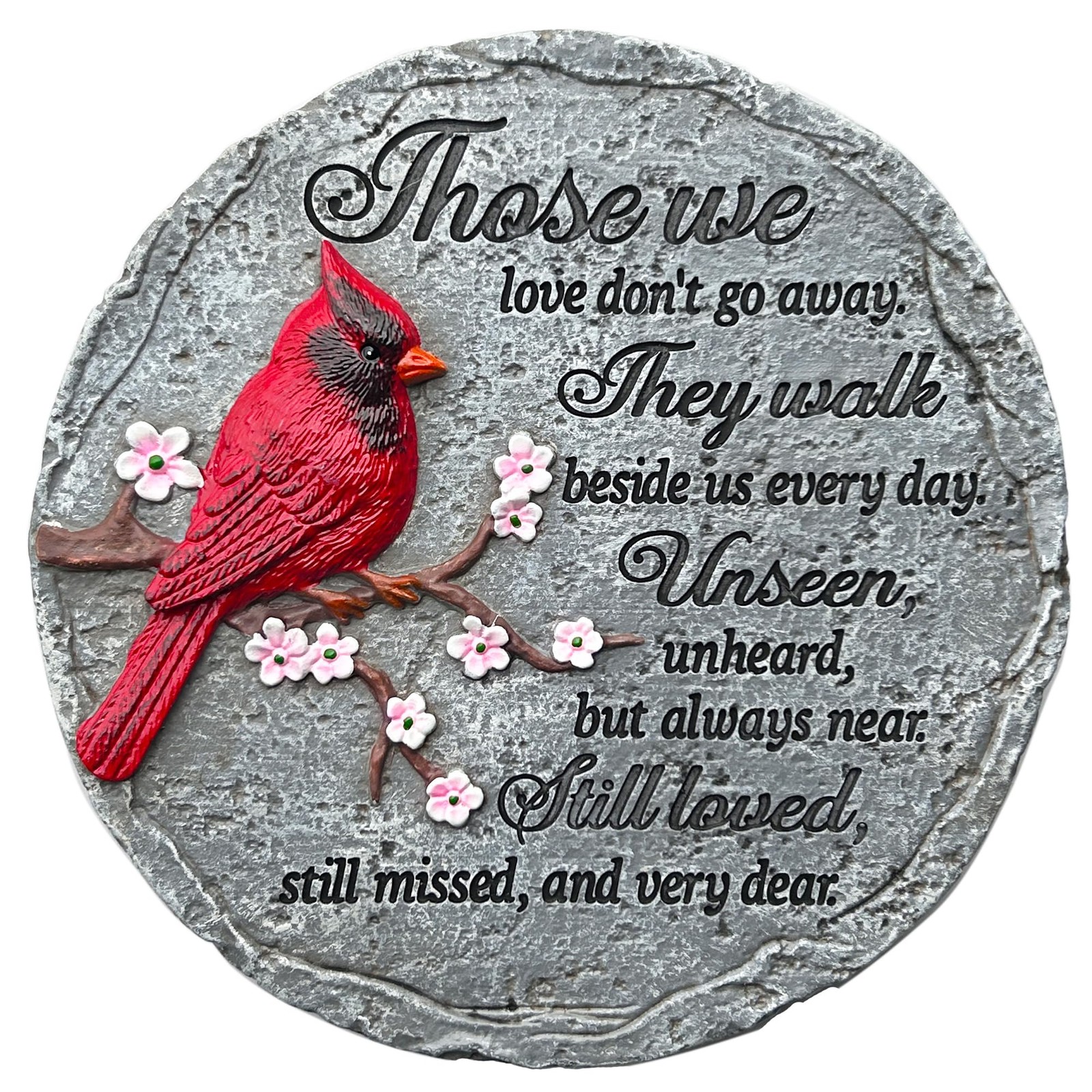 Memorial Garden Stones Red Cardinal Sympathy Gifts for Loss of Loved One – Fa…