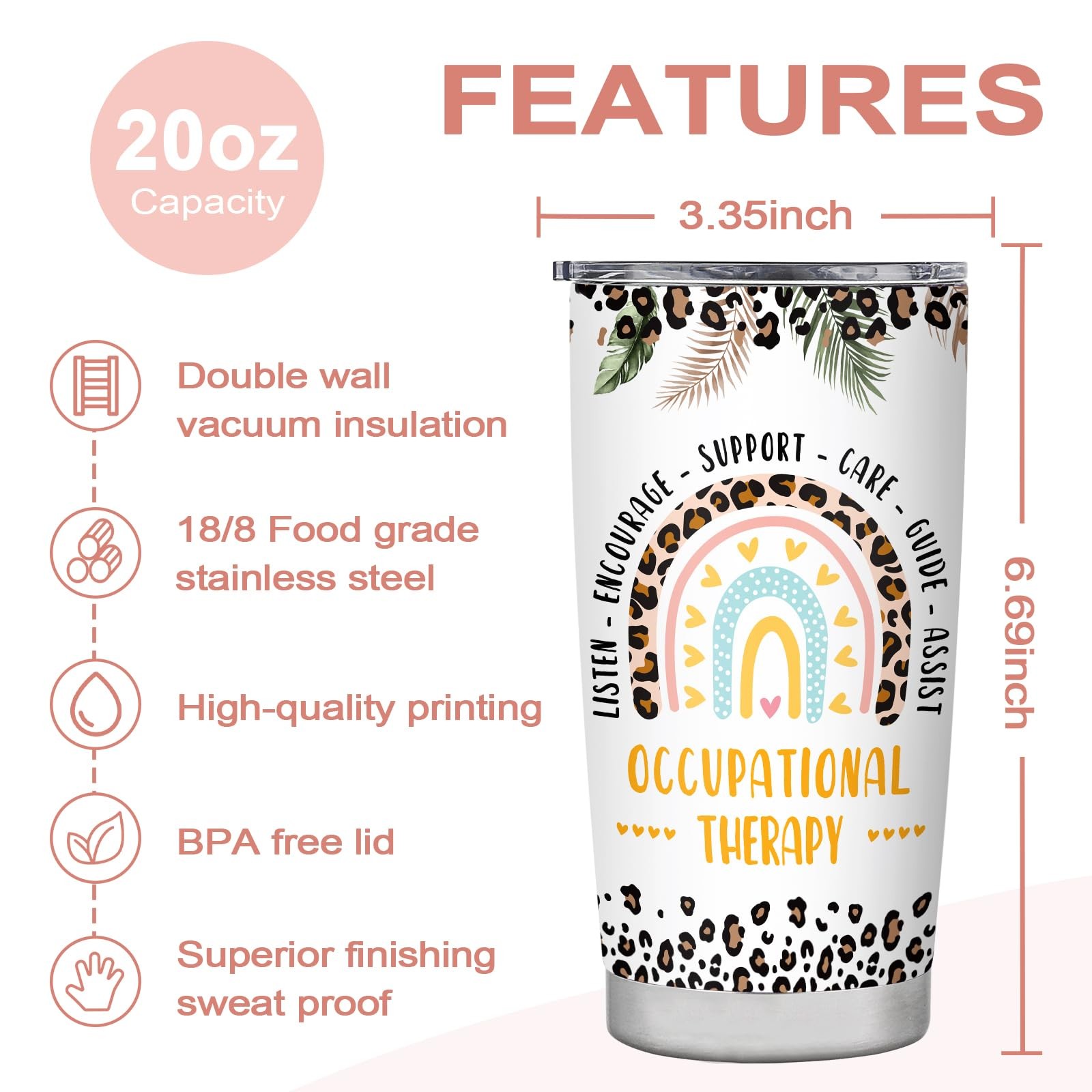 Occupational Therapist Tumbler 20oz – Perfect Gift for OT Appreciation Week