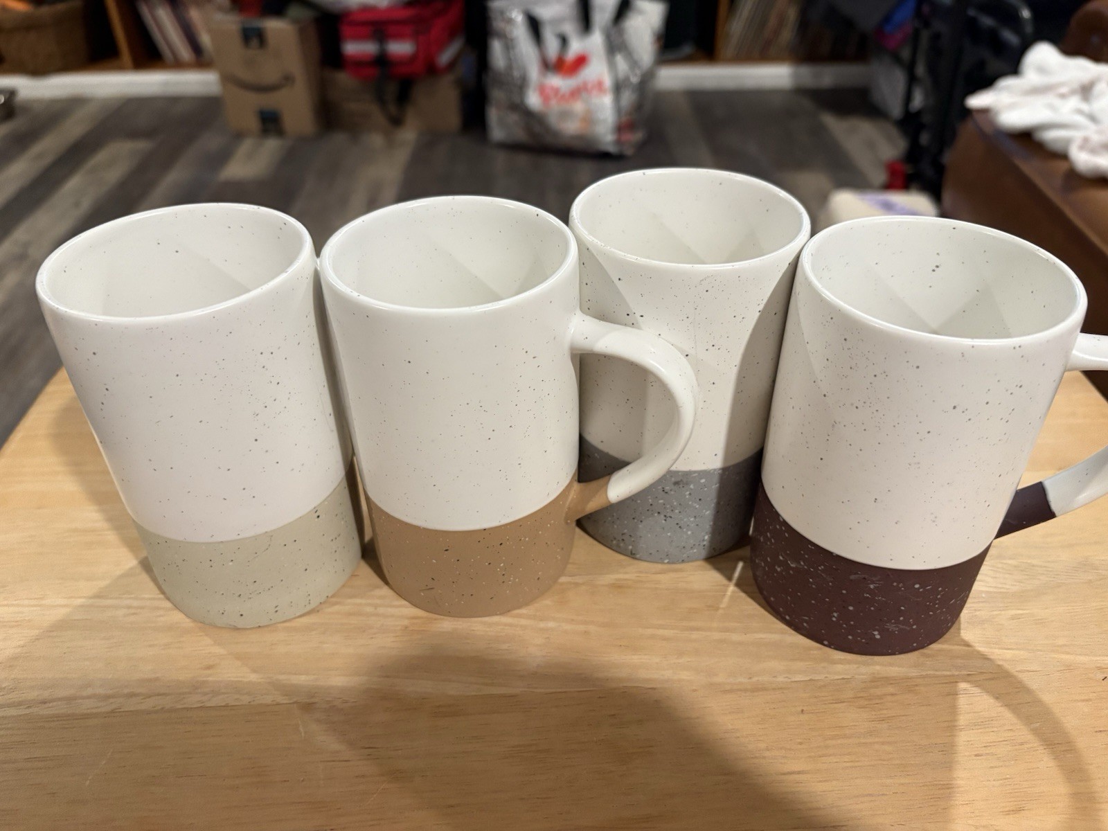 Mora Ceramics 12oz Coffee Mug Set Of 4 Microwave Dishwasher Safe Rustic Matte