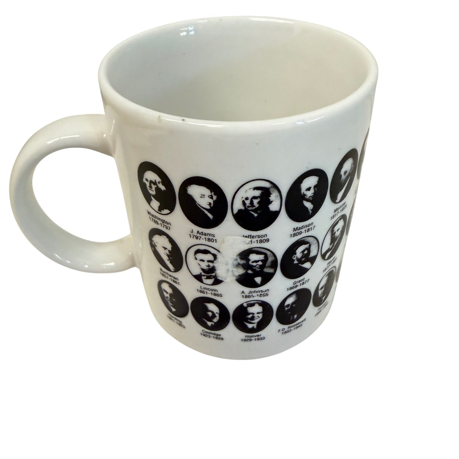 Unbranded US Presidents Coffee Mug Unisex OS White Black Reagan Era History