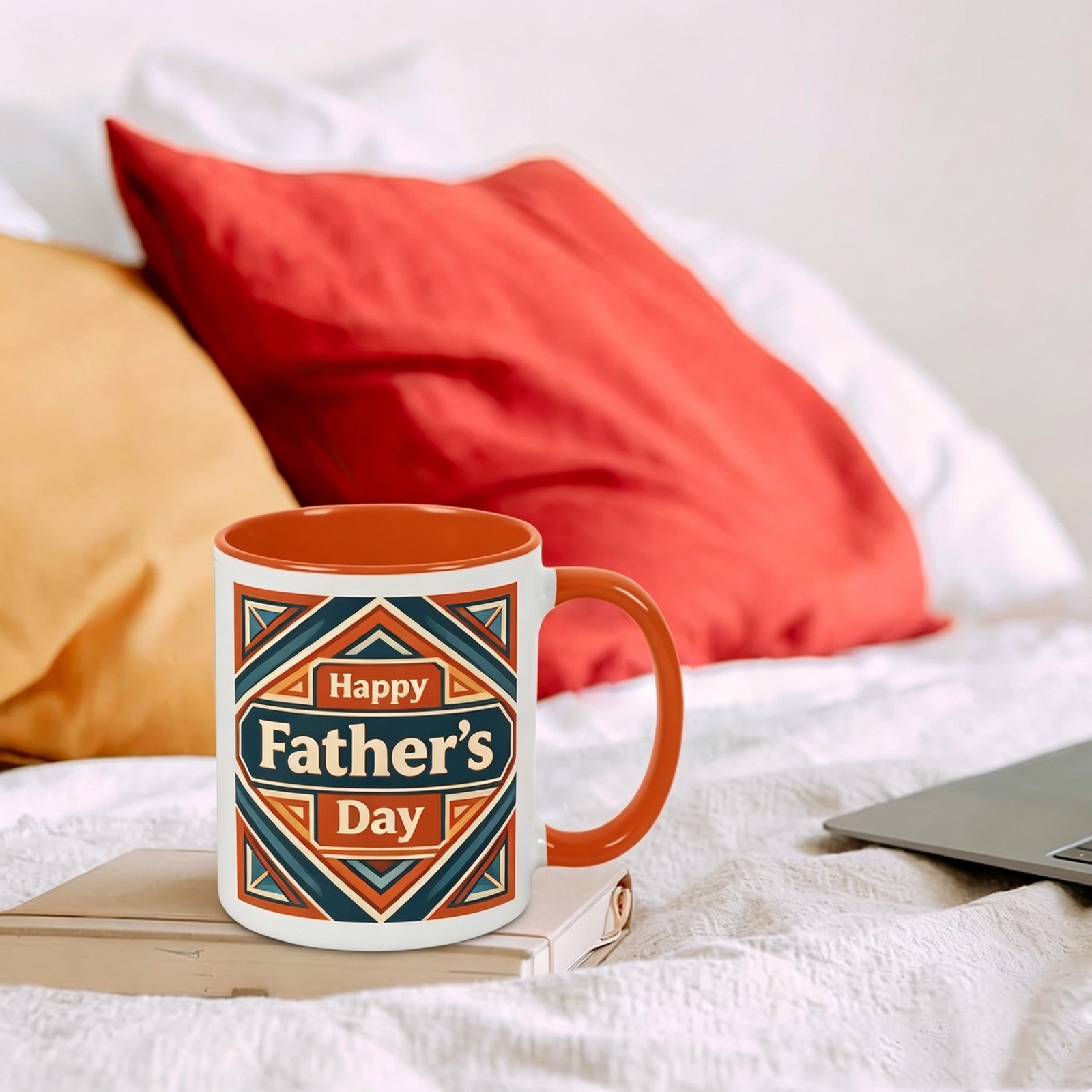 Customized Two Tone Coffee Mug Personalized Text Daily Work Identity Present