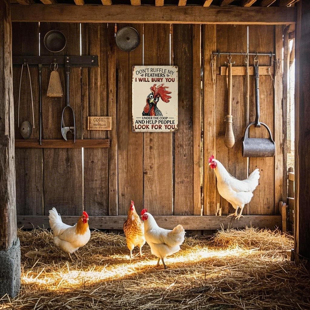 Funny Chicken Gifts Christian God Gifts Chicken I’M Going to Let God Fix It Tin