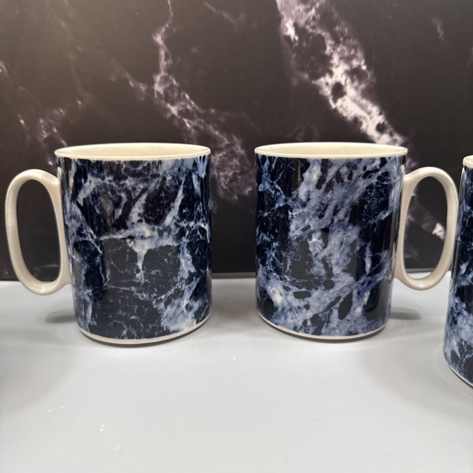 Blue Marble Mugs Villeroy Boch Set of 4 Luxembourg