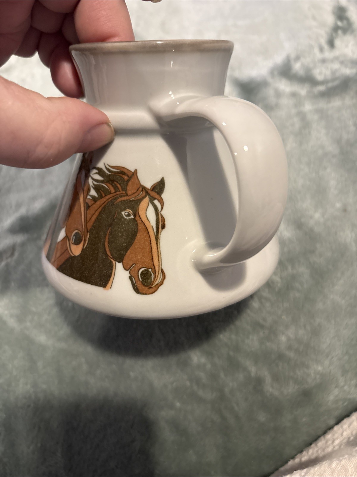 G3 Vintage 14-oz Otagiri Chincoteague Pony Horse Wide Bottom Travel Mug