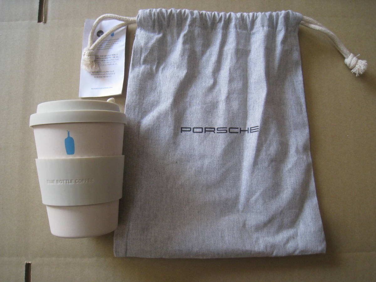 Porsche x Blue Bottle Coffee Collaboration Reusable Coffee Cup 1 pcs JAPAN NEW