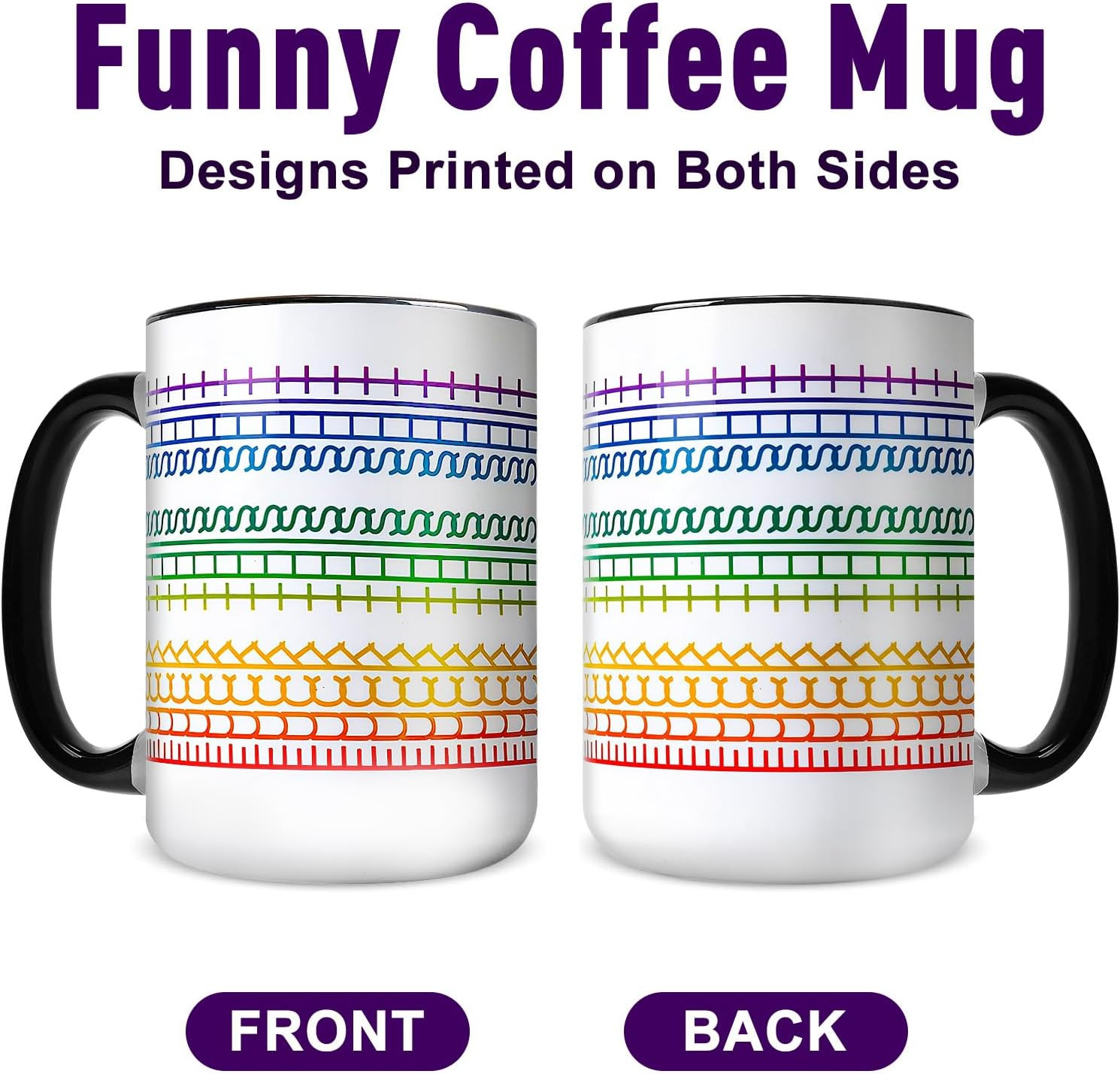Funny Coffee Mug for Women Men,15Oz Ceramic Hidden Message Cup,Funny Birthday Gi