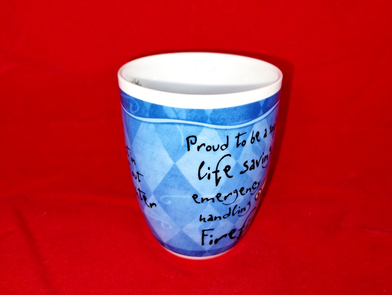Firefighter, “First In, Last Out”, Coffee Cup/Mug, H&H, Fire House.