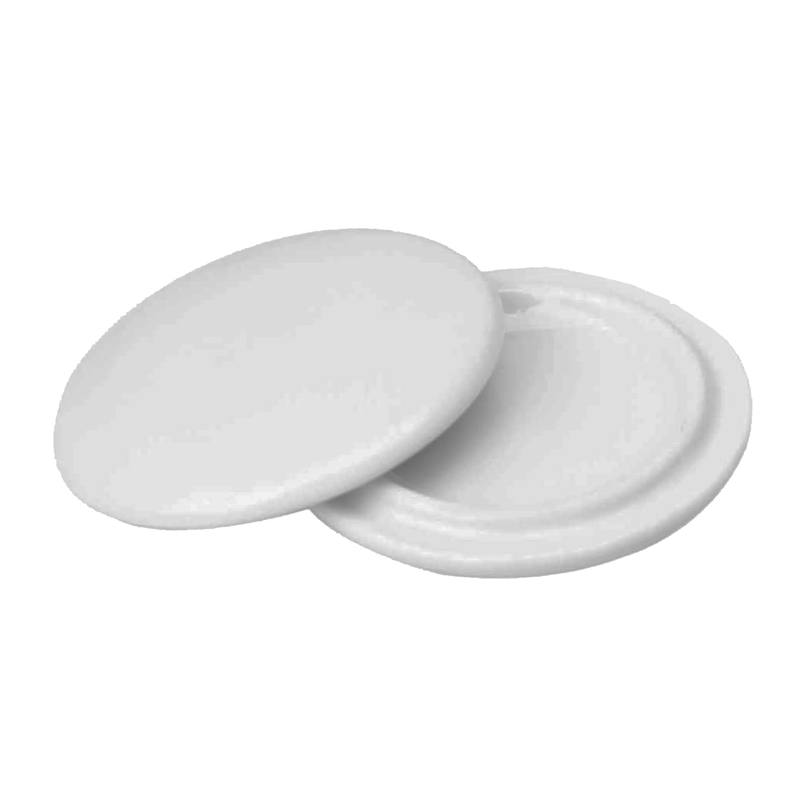 2 Pieces Reusable Mug Lids for Ceramic Mugs, 11 2 Count (Pack of 1), White