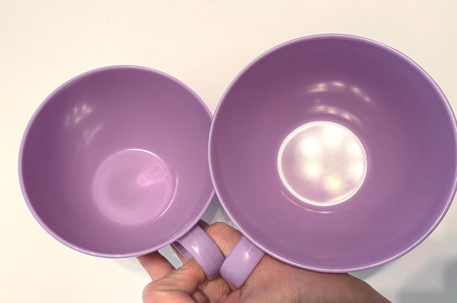 Huge 20oz BODUM Jorgensen Switzerland Design Purple Melamine Cereal Cup Mug Set