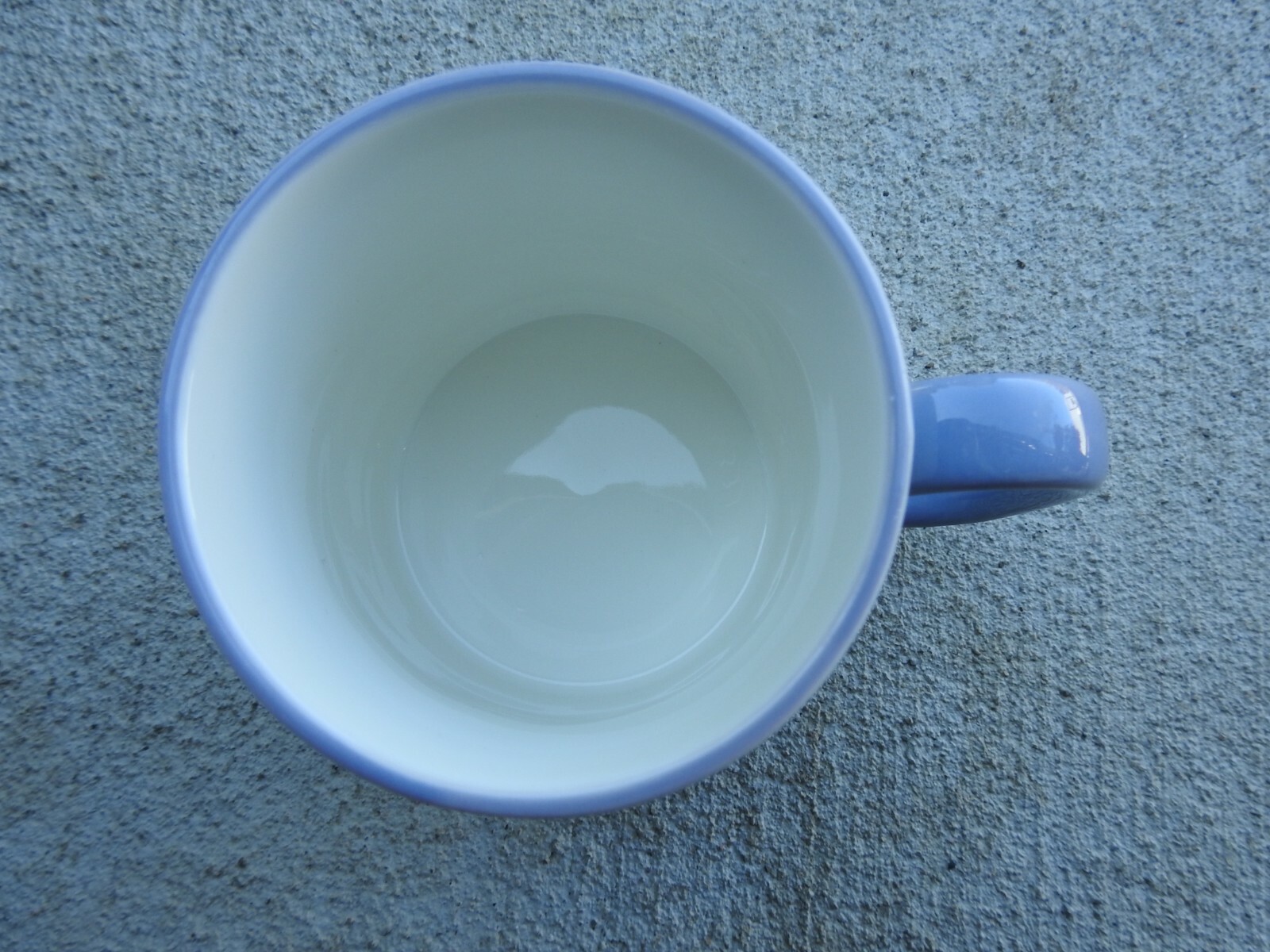 10 Strawberry Street Coffee Mug Blue & White Art Deco Style Geometric Mug 4″ T