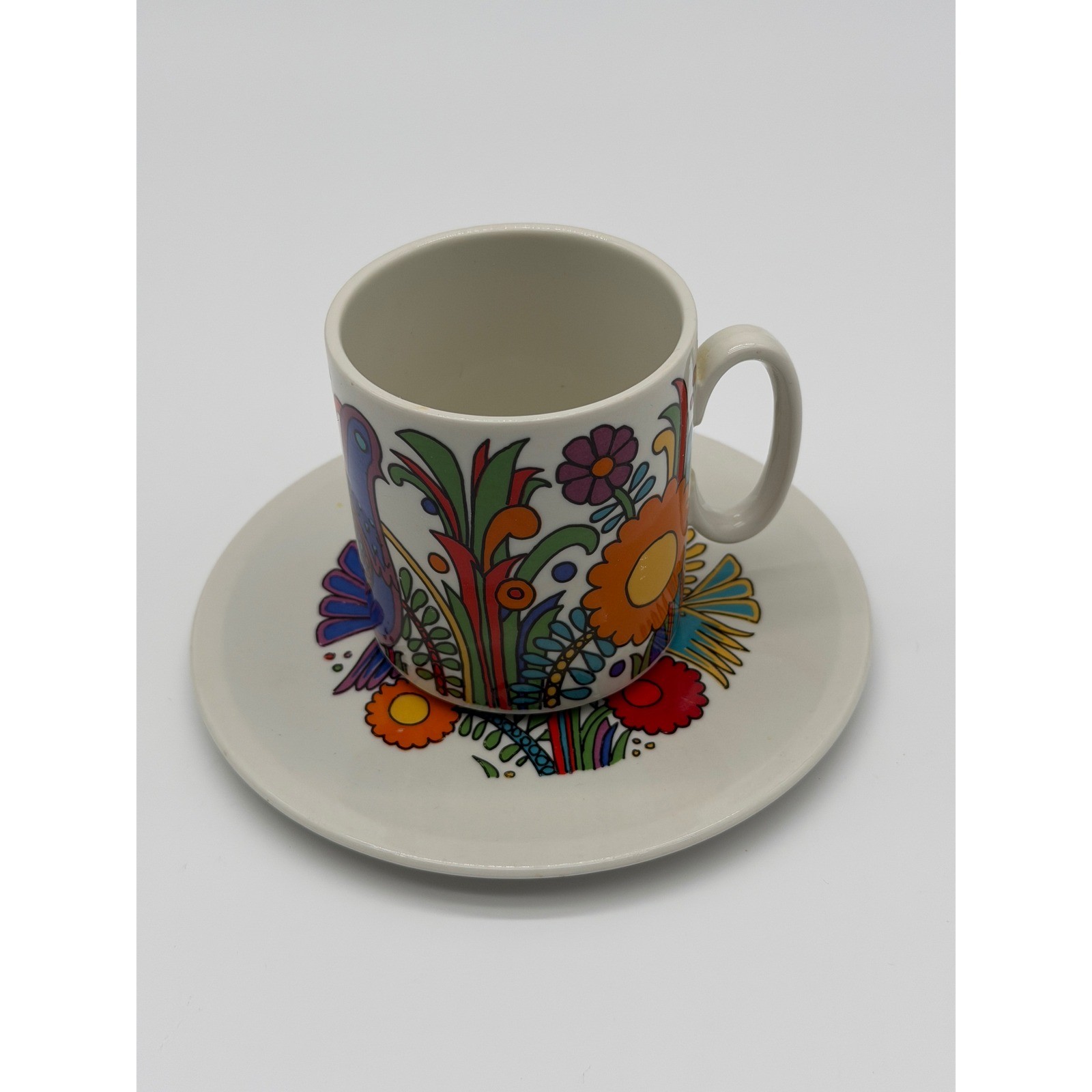 Villeroy & Boch Acapulco Mug and Plate Set Vintage Mexican Folk Art Luxembourg