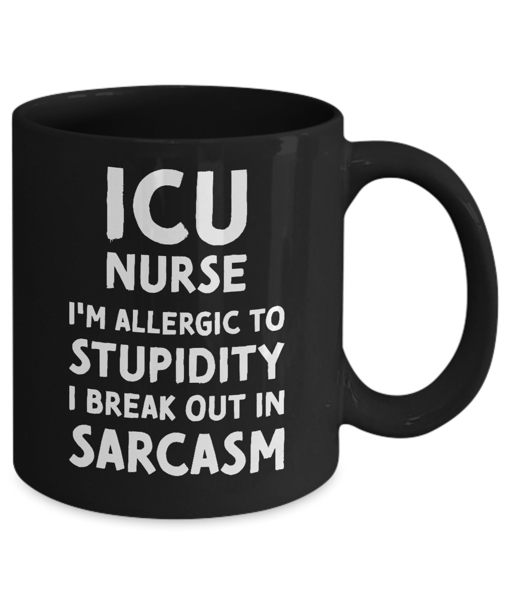 ICU Nurse Mug Intensive Care Unit Nursing Funny Gift for ER Trauma Urgent ER