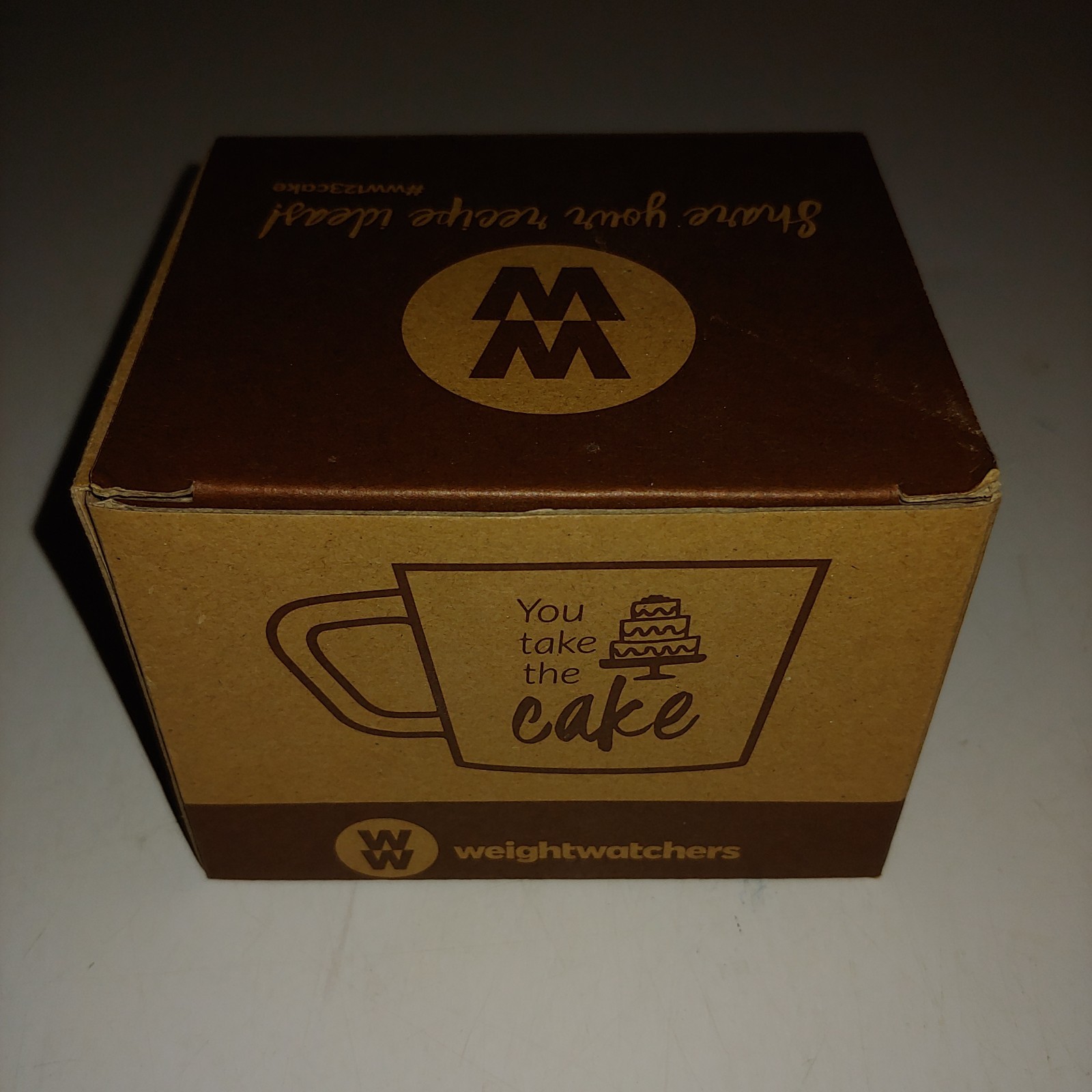 Weight Watchers WW 8 Fl Oz You Take The Cake Coffee Mug Cake. NIB Free Shipping
