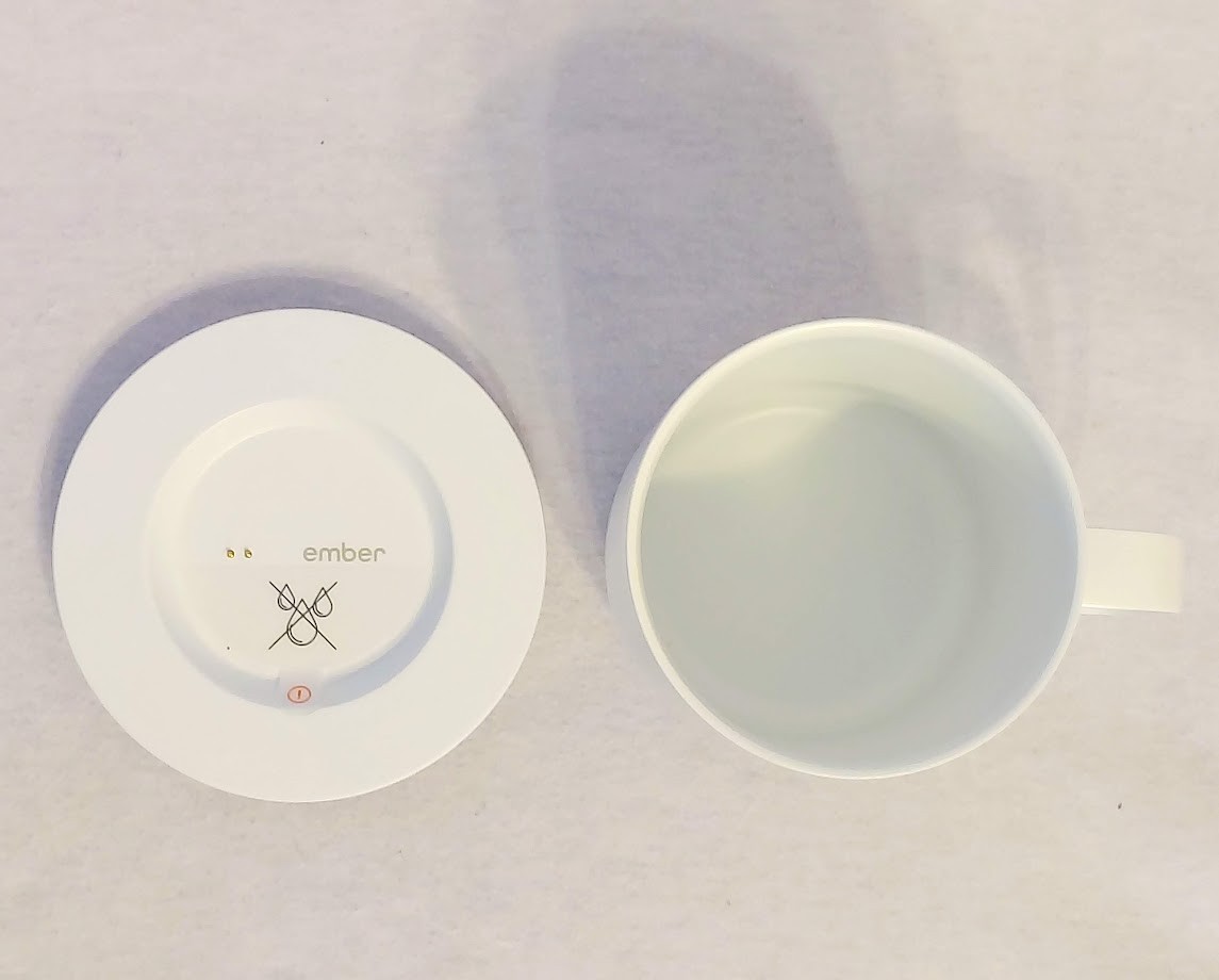 White Ember Cup Electric Mug Smart Coffee CM19 10oz 295ml Temperature Control