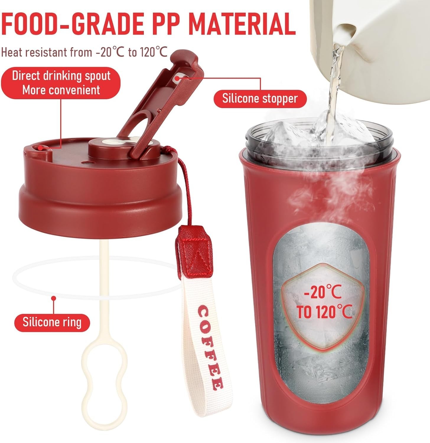 Office Automatic Electric Self Stirring Mug Cup Mixing Coffee Milk Tea Beer US