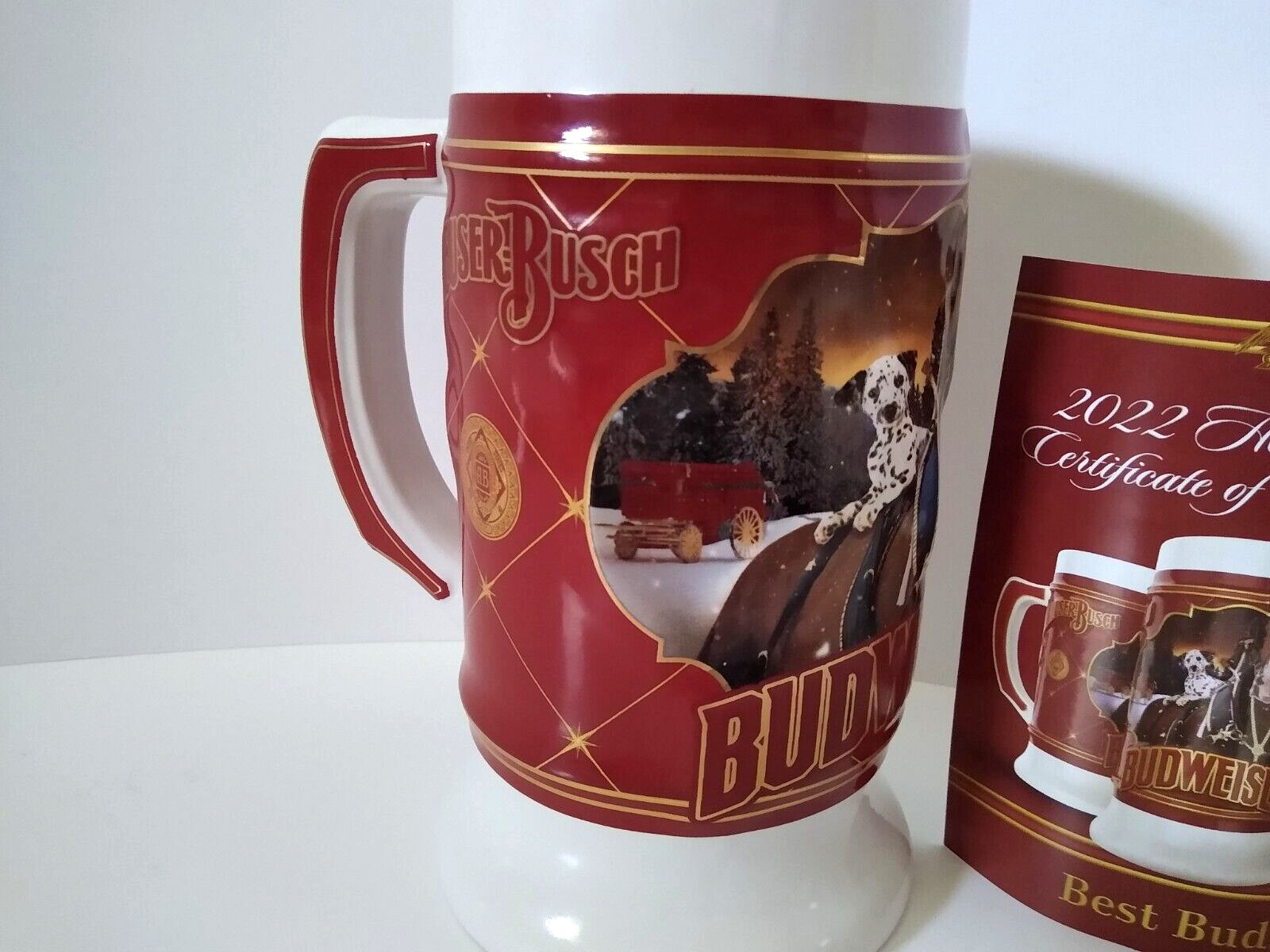 Budwesier Famous Friends 43rd Anniversary Edition Stein 2022 Great Shape!