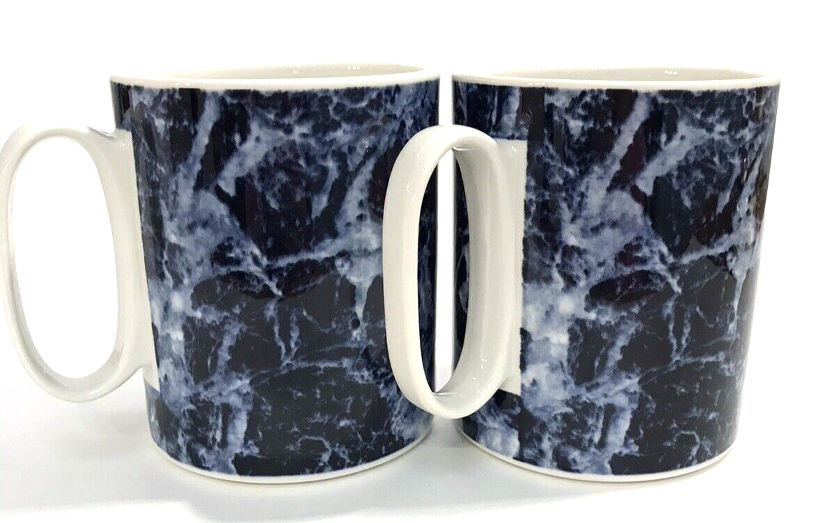 Villeroy Boch Blue Marble Mugs Set of 2 Porcelain Luxembourg