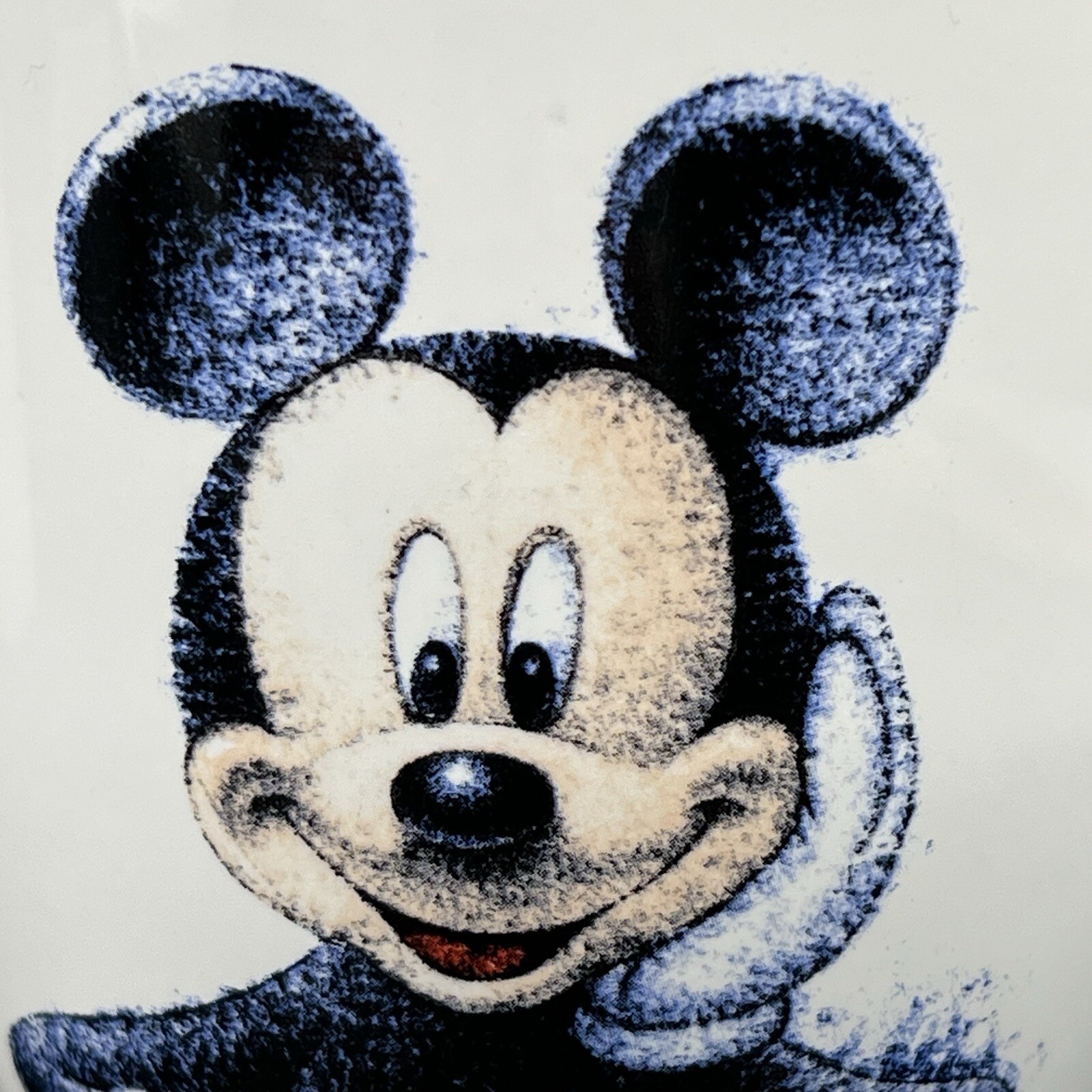 Disney Store Mickey Mouse Ink Sketch Jumbo Mug Coffee Cup Blue Interior Thailand