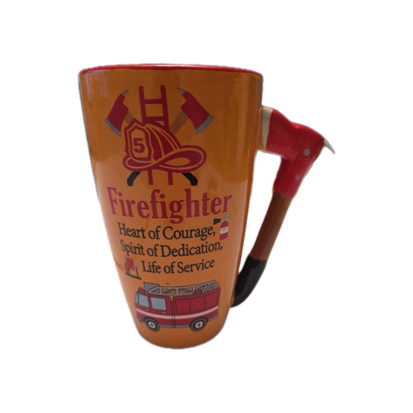 Firefighter Novelty MUG “Heart of Courage, Spirit of Dedication” 20oz