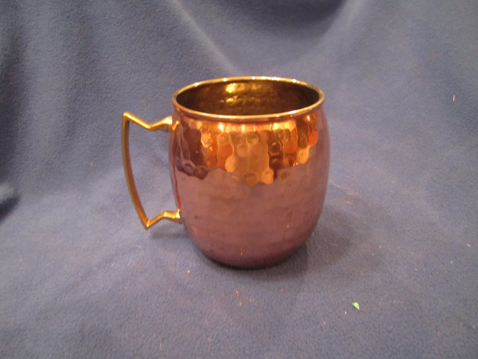 Copper Dimpled Mug Cup Smooth Finish 16oz ODI Old Dutch International Solid