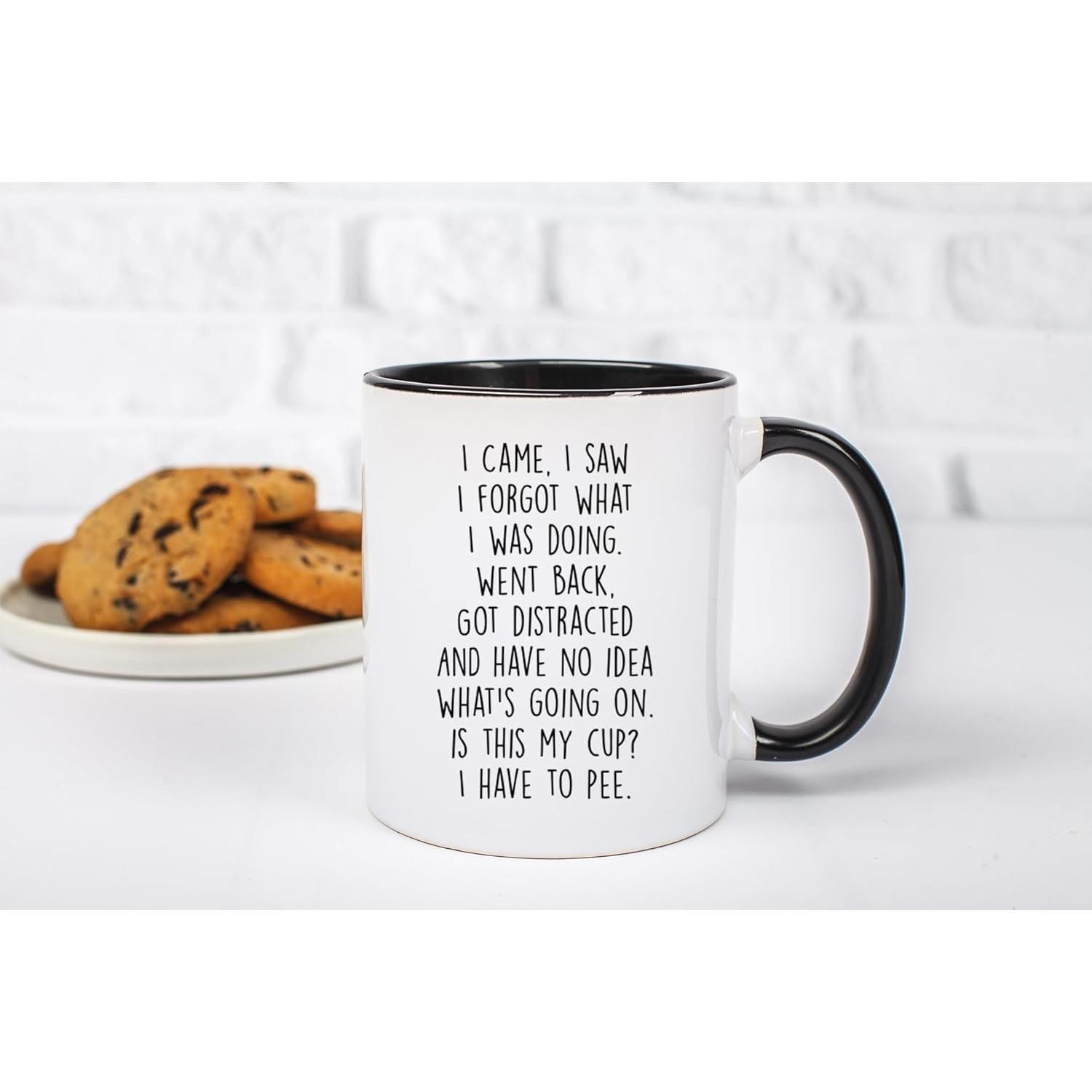 Funny Quote Coffee Mug 11oz – “I Came, I Saw, I Forgot What I Was Doing” Ceramic