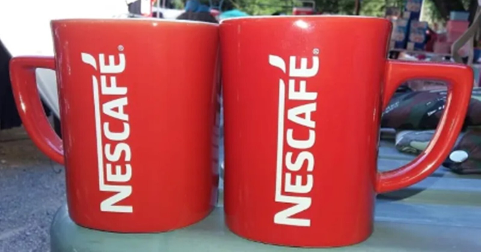 2 Pcs NESCAFÉ Coffee Mug Ceramic Cup Classic Gift 250ml/6.7 cm x 8 cm (W x H )