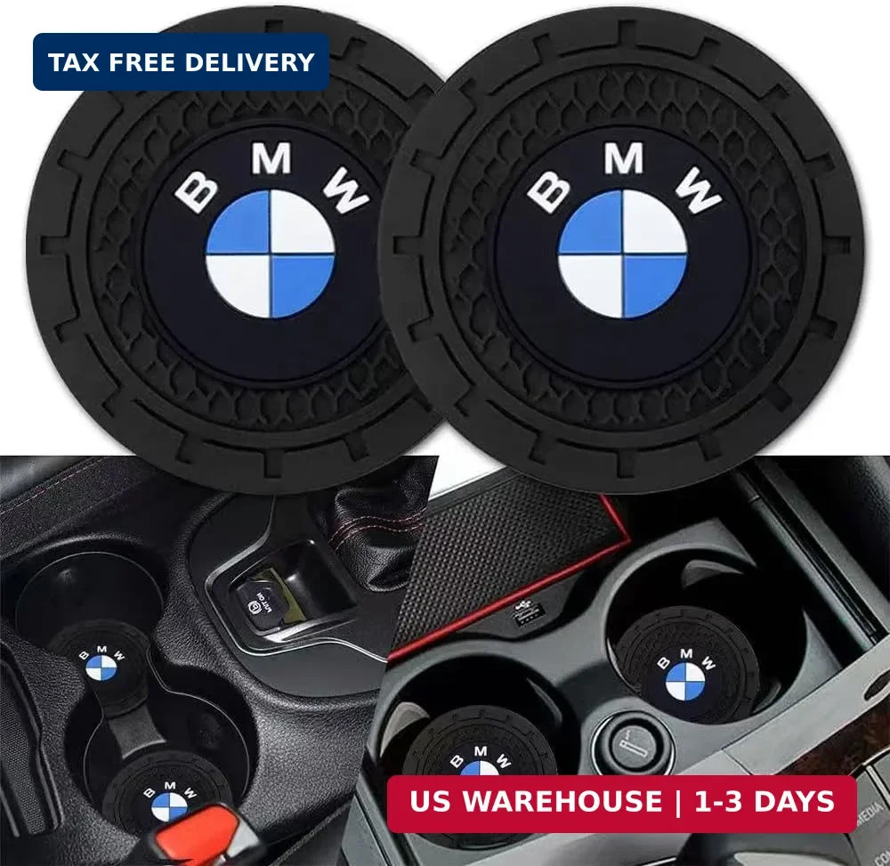 BMW Car Cup Holder Coaster Universal Non-Slip Insert Coaster Car Interior Access