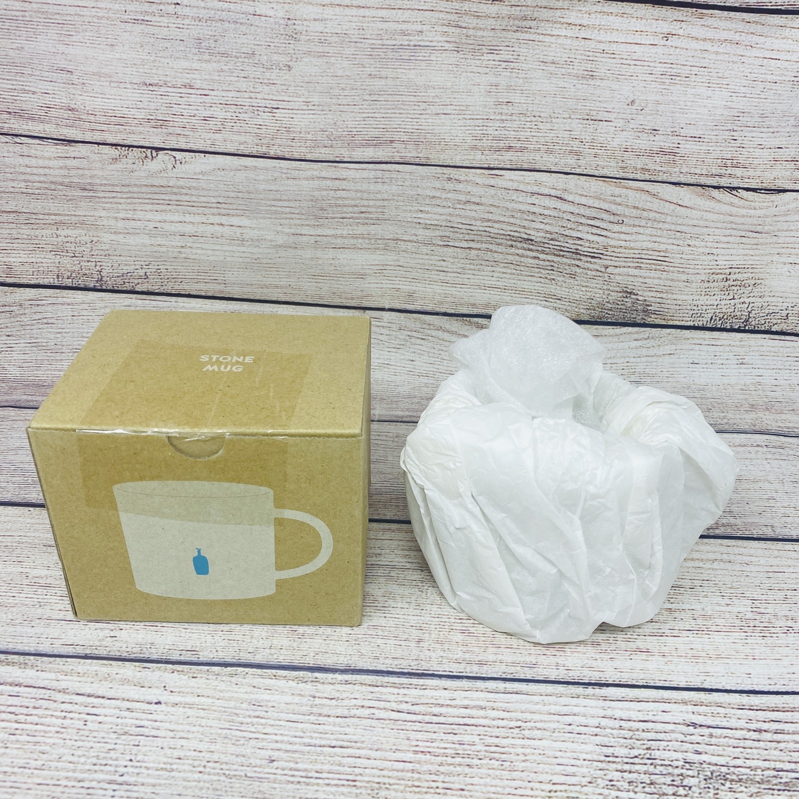 Blue Bottle Coffee Moheim Stone Mug Beige Greige Minimalist Coffee Tea Cup NEW