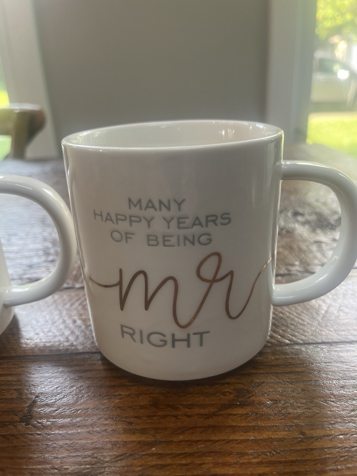 Mud Pie Set Of 2 Mr And Mrs Always Right Anniversary Wedding Mugs